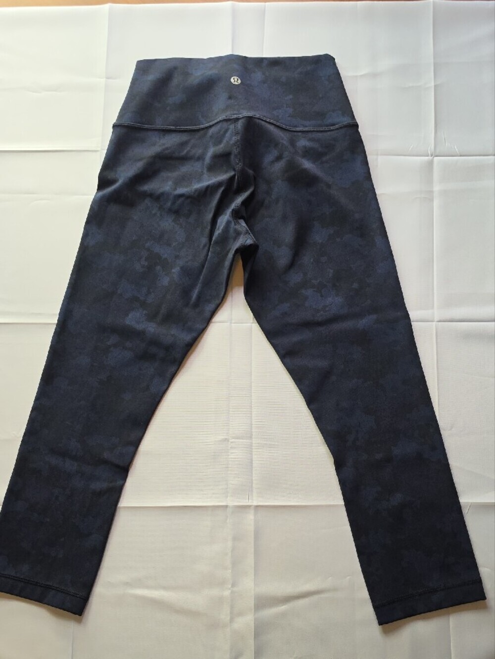 Lululemon Athletica High-Waist Black And Blue Camo Active Leggings - Picture 2 of 5